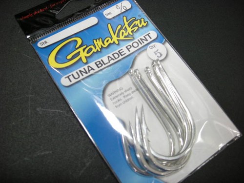 残り一個!!【がまかつ】ツナブレードポイントフック6/0、5本入りアシストフック