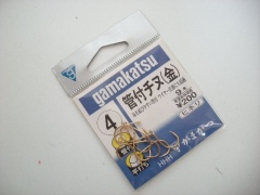 【がまかつ】管付チヌ　(金)　4号