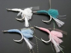 【オリジナル】シマアジウィリー、魚皮入りバケ4色