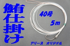 黒マグロ、フカセ仕掛け40号/5m