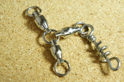 コークスクリュー付きボールベアリングオヤコサルカン2個入り泳がせ釣り最強サルカン