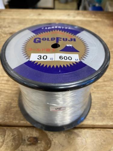 ナイロンハリス30号600mボビン巻き、深海のキンメ、ベニアコウの仕掛けに!