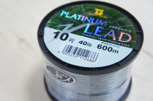 超特価!プラチナVリード10号600mナイロンライン、ステ糸に!