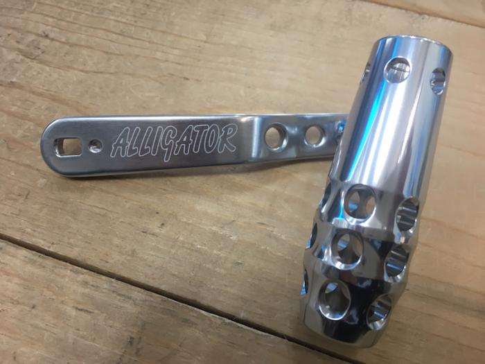 アリゲーターバトルオフセットパワーハンドル(ゴールド、シルバー、ブラック)