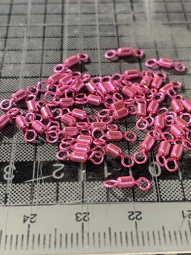 ローリングサルカン8号ケイムラピンクマダイテーパースイベル50個