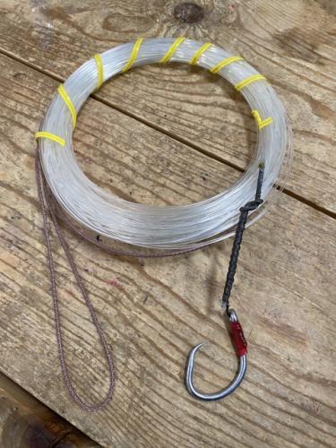 クロマグロ泳がせ仕掛けナイロン100号/20mザイロン補強仕掛け