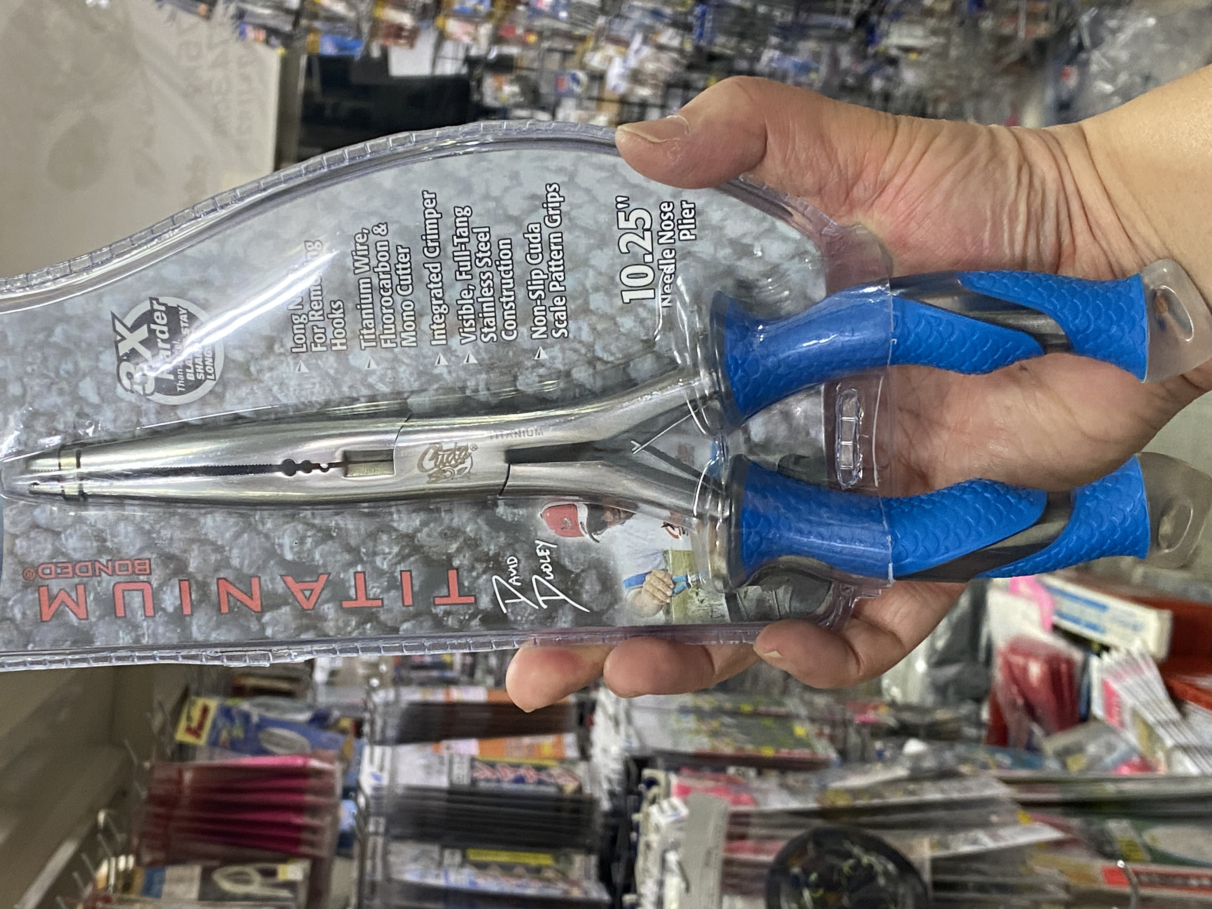 10.25インチ チタンボンドステンレススチール 淡水用ロングニードルノーズプライヤー