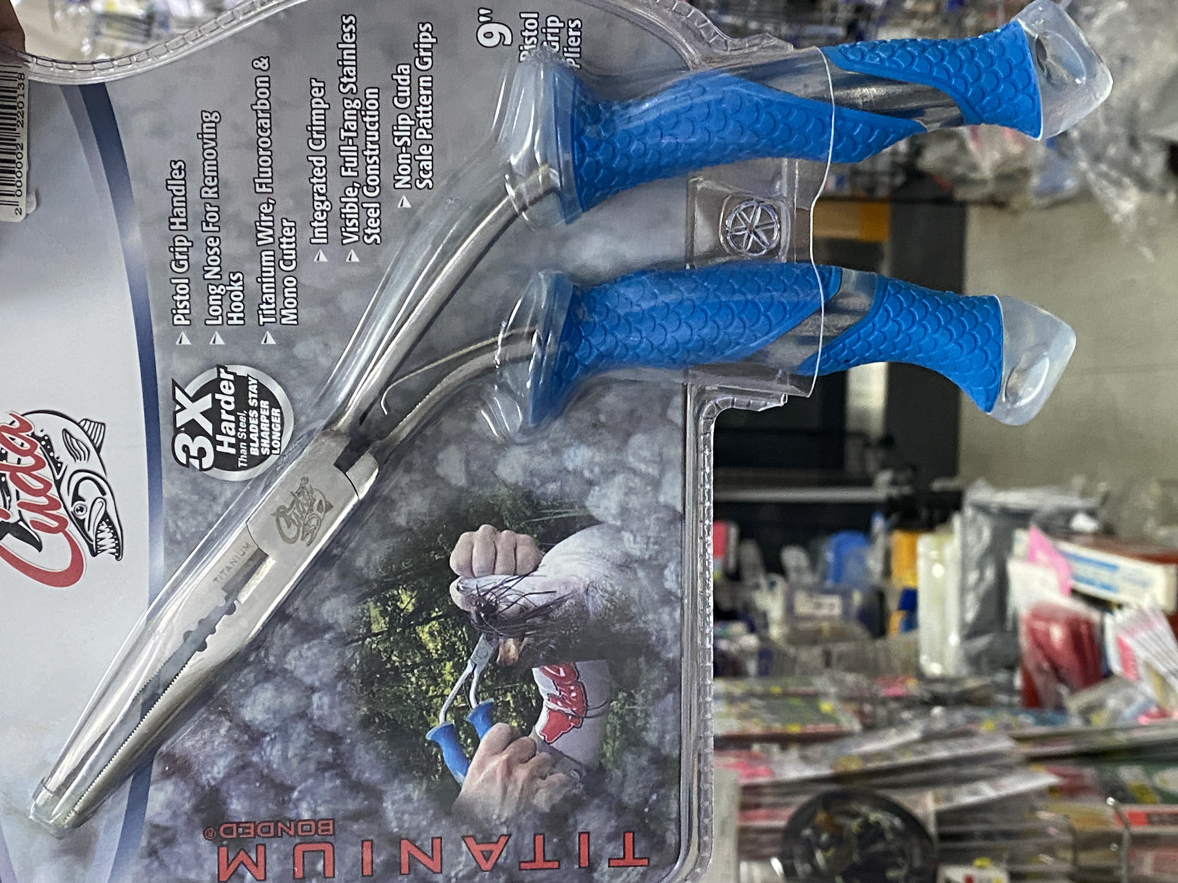 Cuda 9インチ チタン ピストルグリッププライヤー