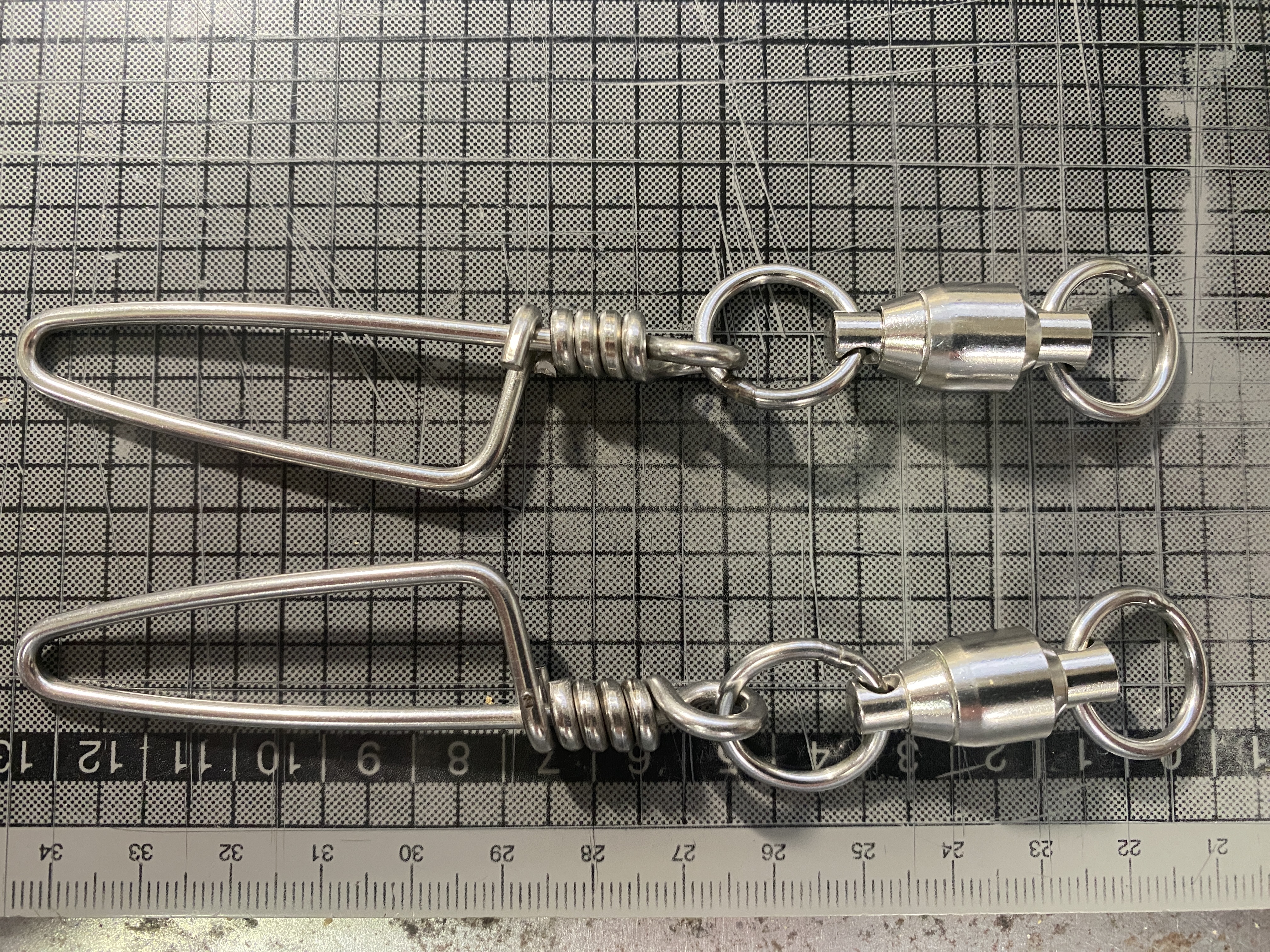 大型ボールベアリングNEWロック付きサルカン10/0　2個入り