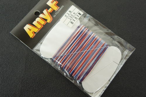 フジワラ　ガス糸100m赤x白x紺