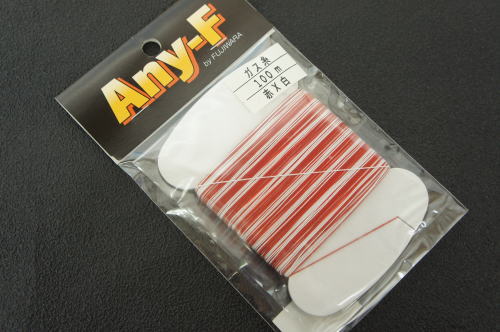 フジワラ　ガス糸100m赤x白