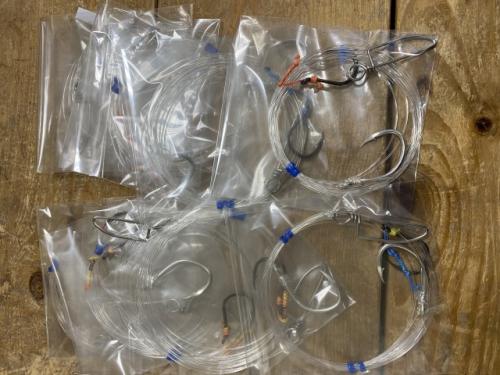 お買い得!アカイカ泳がせ仕掛け60号3m(コスパ仕様)10枚