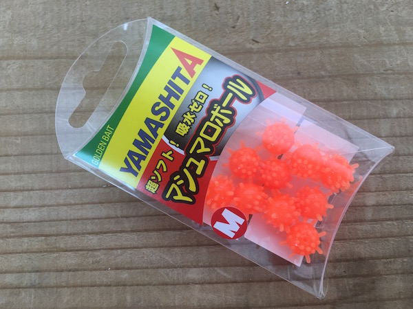 (ヤマシタマシュマロボールM(夜光オレンジ)アカムツ釣りに