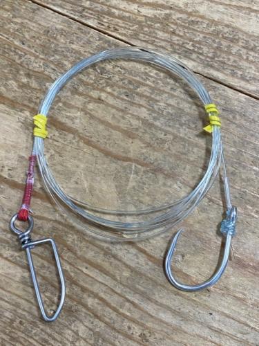 銭洲、神津島のカンパチ泳がせ仕掛けアクアブルースーパソフト50号A`jack11/0