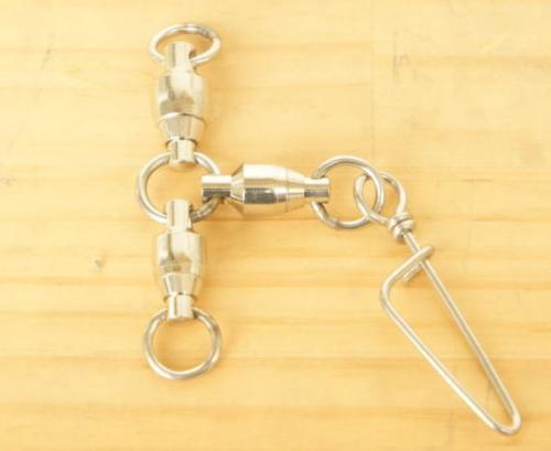 ロック付きベアリングオヤコ8x7x7大物泳がせ用サルカン2個入り