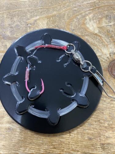 相模湾カツオ仕掛け2mケイムラピンク針、フリーノット仕様ハリス強度99%保持!