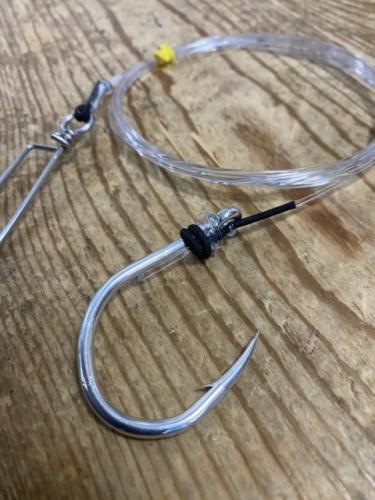 クエなどの大物泳がせ仕掛け、大型ベイト用80号2m丸軸マギール16/0仕様