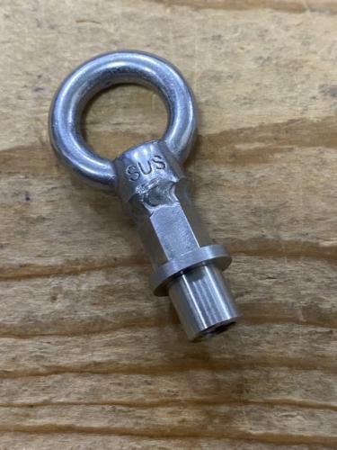 大型リールダイワ、シマノ、ミヤマエ、アリゲーターに鍛造リング溶接クランプナット　