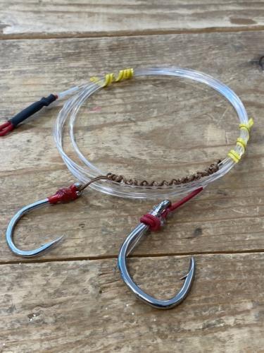 イカ泳がせモロコ仕掛け80号/2m誘導式MO35号ーアップアイフック25号