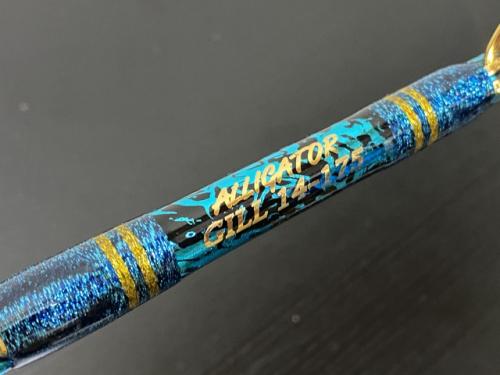 アリゲーターギル14-175大物泳がせスタンディングロッド水色プルトス