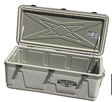 秀和ビックレジャー75Lクーラーボックスホワイトカラー遠征釣り、カツオ、キハダに