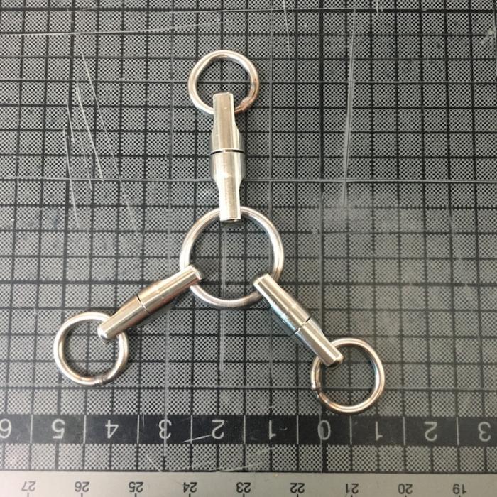 パワービンチョウ三方サルカン超大物泳がせ用親子サルカン2個入り