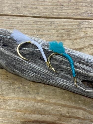 八丈島オナガ用ウィリーカットヒラマサ16号仕様白、緑各4本セット