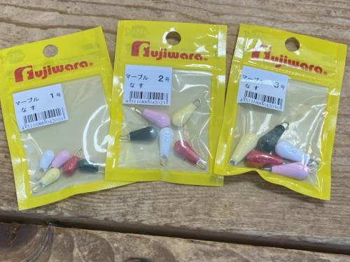 ムロアジサビキの下オモリ!マーブルナス