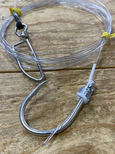 泳がせ仕掛けアクアブルースーパーソフトナイロン60号2m A`jaac13/0