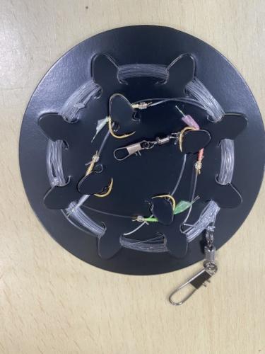 遠征五目シマアジ仕掛け胴突仕様4本