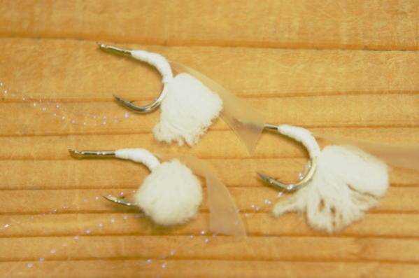 シマアジ用バケ　ヒラマサ13号(白)3本入り