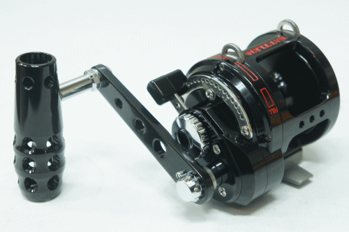 アリゲーターバトル10ブラックレバードラグリール　大物泳がせ用手巻きリール
