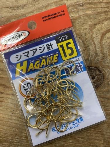 【下田漁具】シマアジ針 15号GOLD(50本入り)
