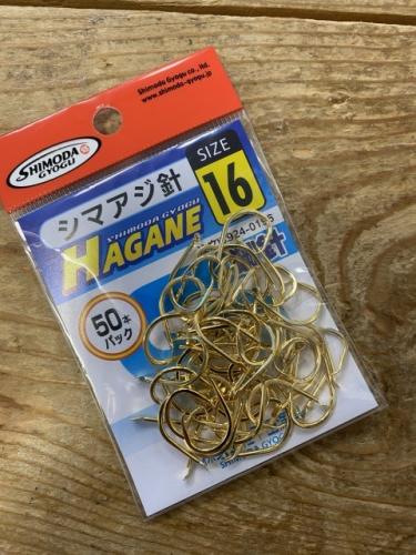 【下田漁具】シマアジ針 16号GOLD(50本入り)