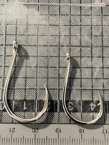 環付チヌヒネリ針イワシ、アジの泳がせ大型ヒラメ、ハタ狙いに