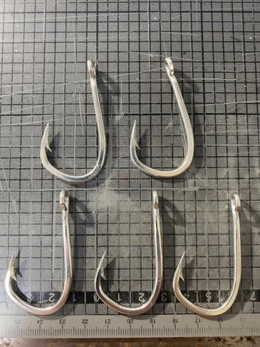 手打ち手曲げムロアジ針30号5個