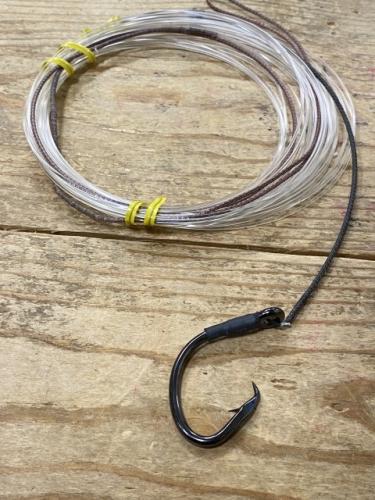 クロマグロ泳がせ仕掛けマンユ仕様チモトザイロン補強