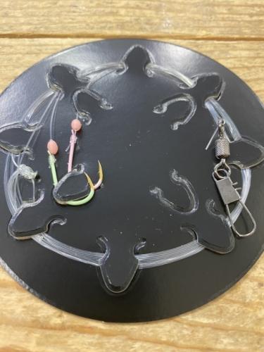 シマアジ仕掛け6号2mケン付きマダイ9号空針2本